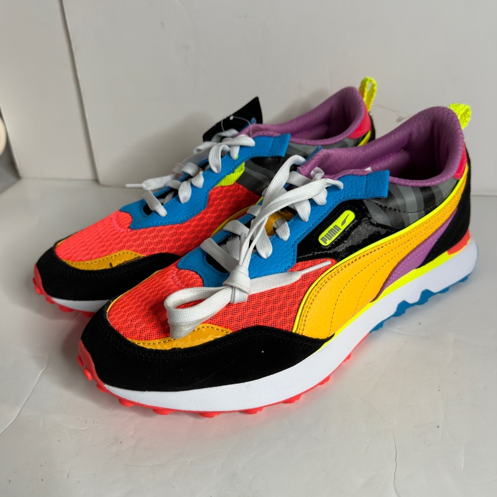 Puma Rider FV Lava Sneakers Glow in the Dark 388905 01 Men’s Size 10.5